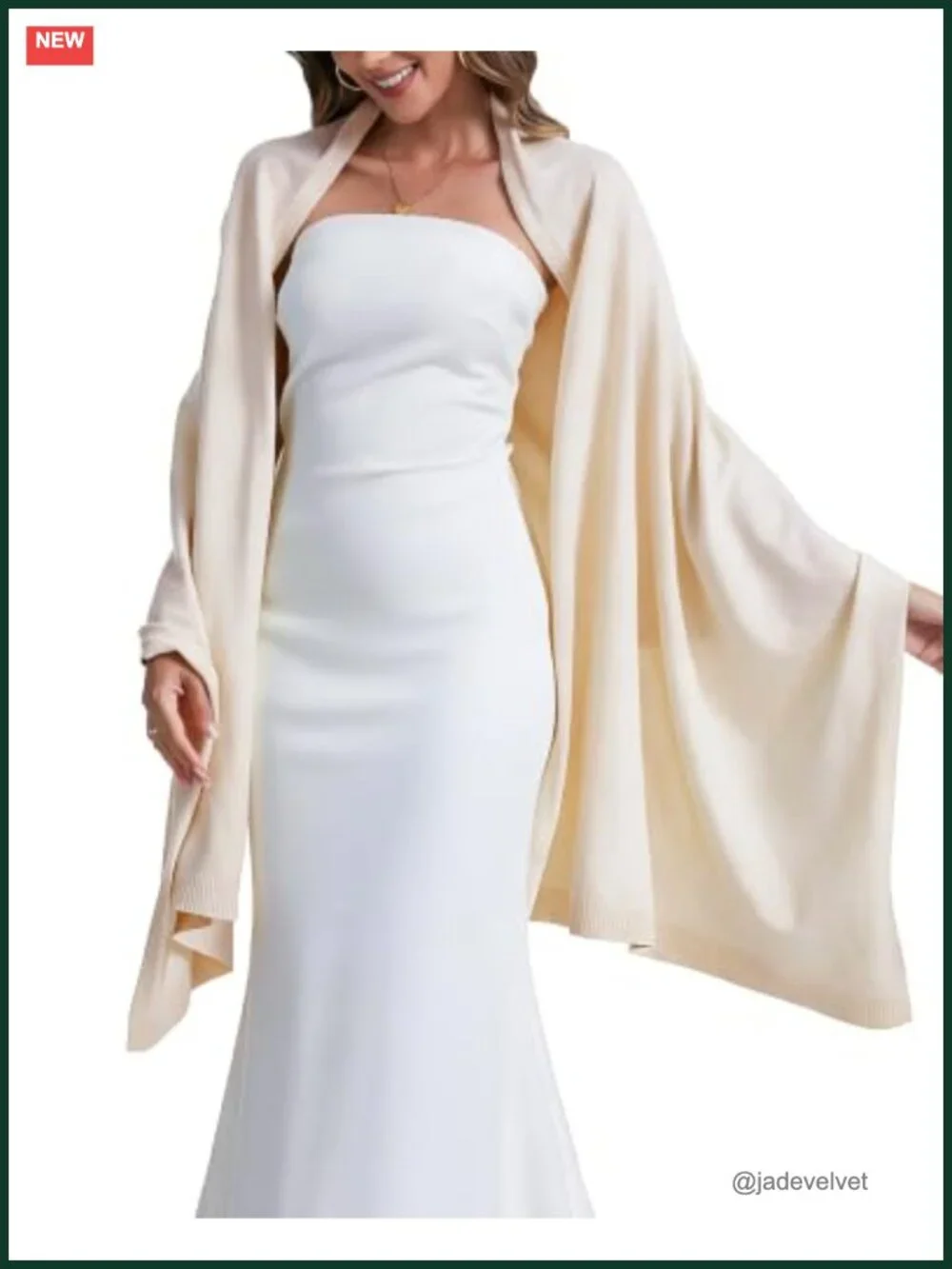 Women's Oversized Cashmere-Like Pashmina Shawl Wrap Winter Bridal Wedding